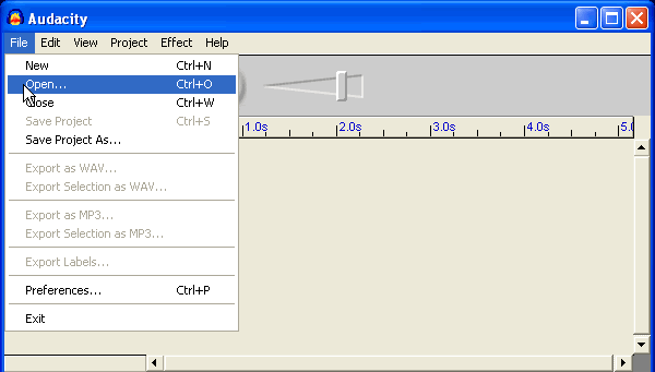 Audacity Screen Shot