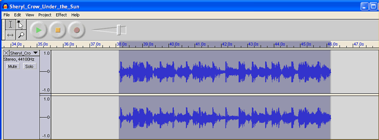 Audacity Screen Shot