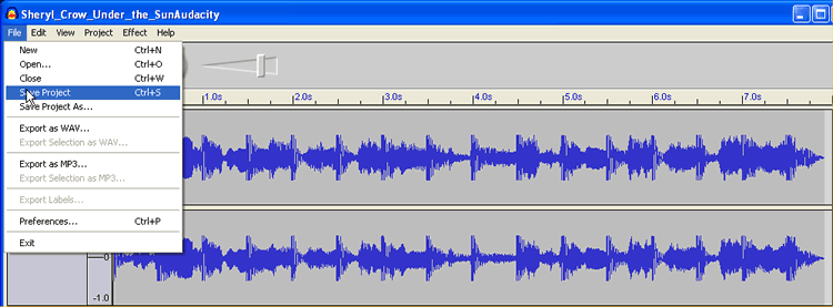 Audacity Screen Shot