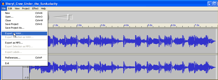 Audacity Screen Shot