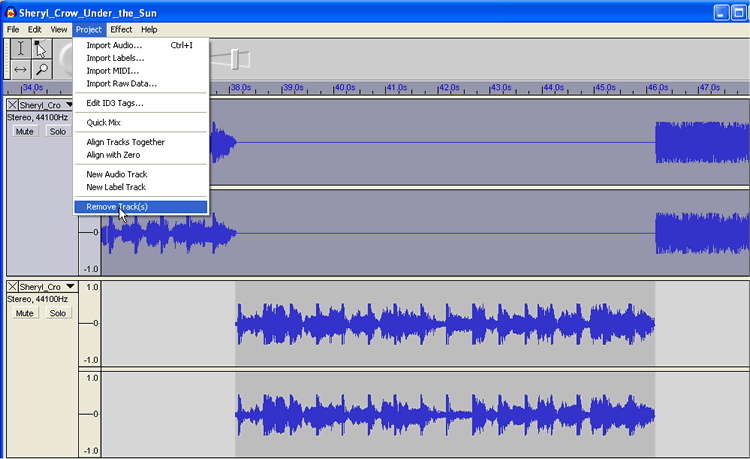 Audacity Screen Shot