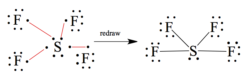 lewis dot structure for sf4