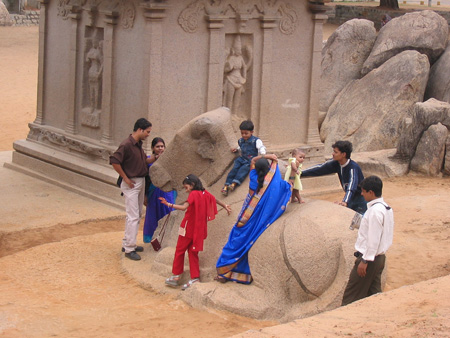 Family touring near Chennai